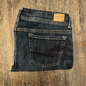 American Eagle Original Boot Denim Blue Jeans Size 8 SHORT